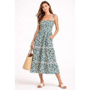 Lost + Wander Floral Smocked Midi Dress XS/S Estimated Boho Cottagecore